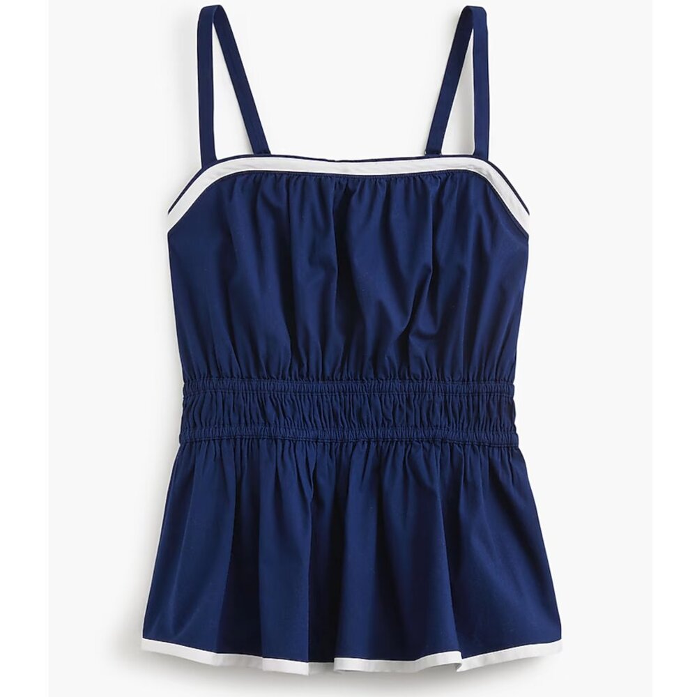 NWT - J. Crew Factory Strappy shirred top